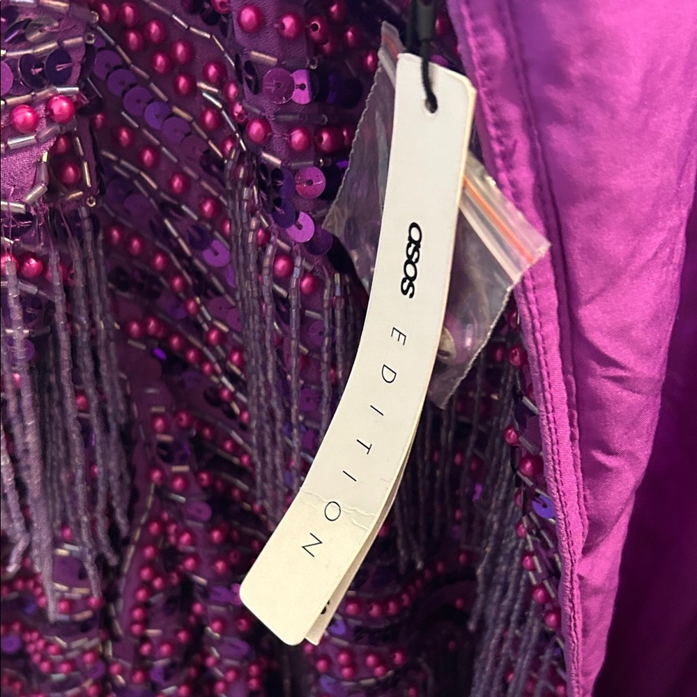 Asos Curve Sequin Fringe Dress - Picture 6 of 7